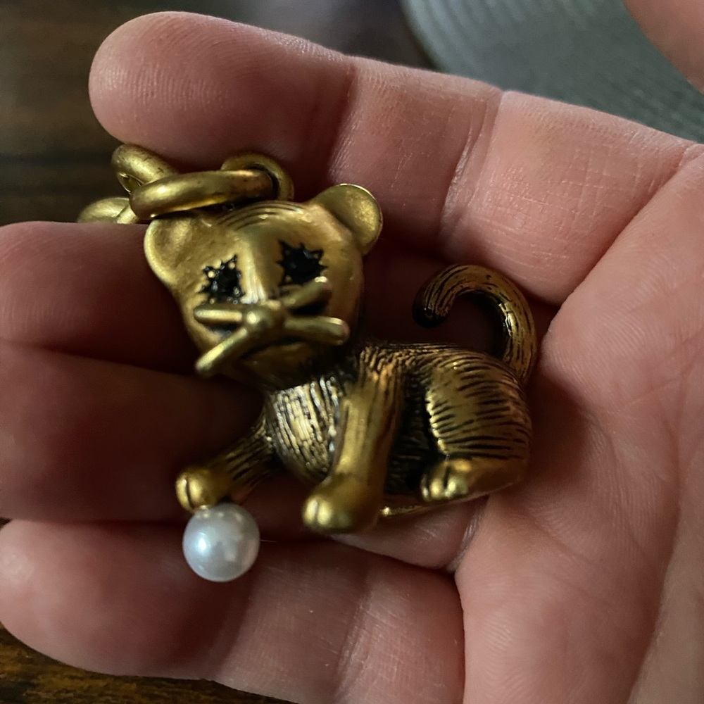 Coach Creatures Kitten Cat Keychain Bag Charm